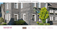 Desktop Screenshot of bergischer-hof.de